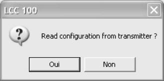 present on the CD. When you open the software LCC-100, 2 buttons appear: - Read configuration.