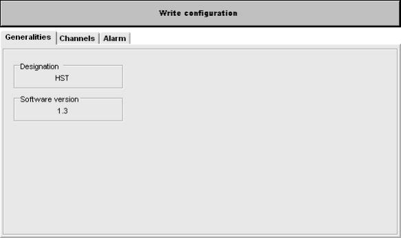 4 To access to the configuration parameters, you can - click on Read configuration or - go in the menu Commands and then, click on Display the configuration (see page11).
