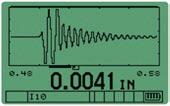 centering to any section of the waveform Permits adjustments of transducer setup parameters Stores waveforms in data logger and transfers to PC 35PCSCOPE Optional 35PCSCOPE interface software permits