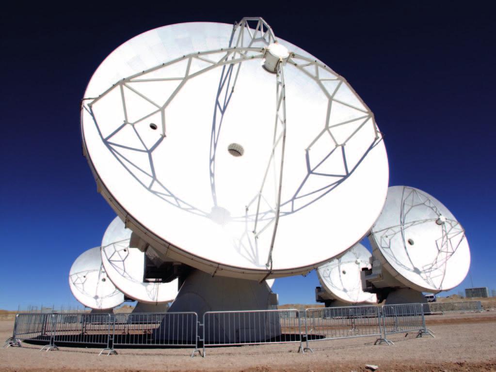 Hexapod and SpaceFAB Parallel Kinematics with 6 Motion Axes In the ALMA project (Atacama desert, Chile), up to 64 antennas are combined to form a virtual single giant radio telescope.
