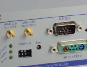 several khz to static applications Servo-control for capacitive and SGS sensors