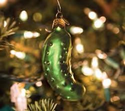 consider pickle ornaments a special decoration.