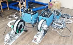380 Eddy Current Test for Detection of Foreign Material using Rotating Probe generator in Korea. 2.2 Eddy Current Test and Preparations Tubes installed in a steam generator are around 5,000-8,000.