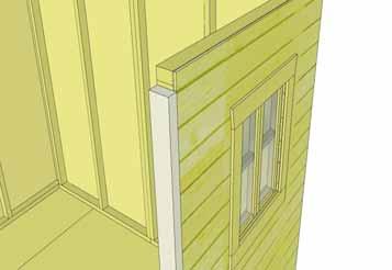 23. Position and attach Narrow Wall Panel to