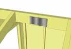 To completely secure Ridge Boards, place 4-1 1/4 screws into