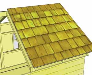 Roof Plywood flush with rafter end. 47.