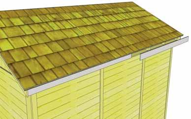 Use 4-1 1/2 finishing nails per piece to secure. cover gable flashing 64.