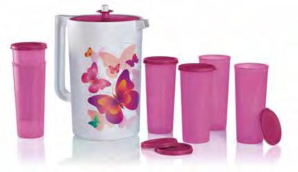 Limited time Savings Available April 14 27, 2018 only! Butterfly Beverage Set* Price: $37 Value: $69 Savings: $32 Includes: 1 gal/3.