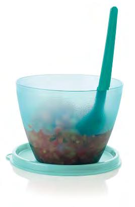 NEW Dating Gift mid April 2018 & mid May 2018 Brochures Refrigerator Bowl with Hang On Spoon Why? Great for individual salsa containers. Value: $6 Capacity: 13½ oz.