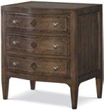 Burnished Pewter finish Page: 7 1790-112 MEDLEY DRAWER CHEST W 42 D 20 H 34 Two drawers Frame: Oak