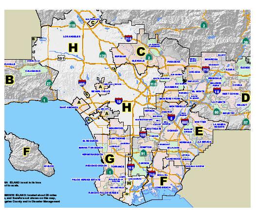 Los Angeles County Disaster Management Areas The local level is the individual city and the other cities in their Disaster Management Area Ours is Area G