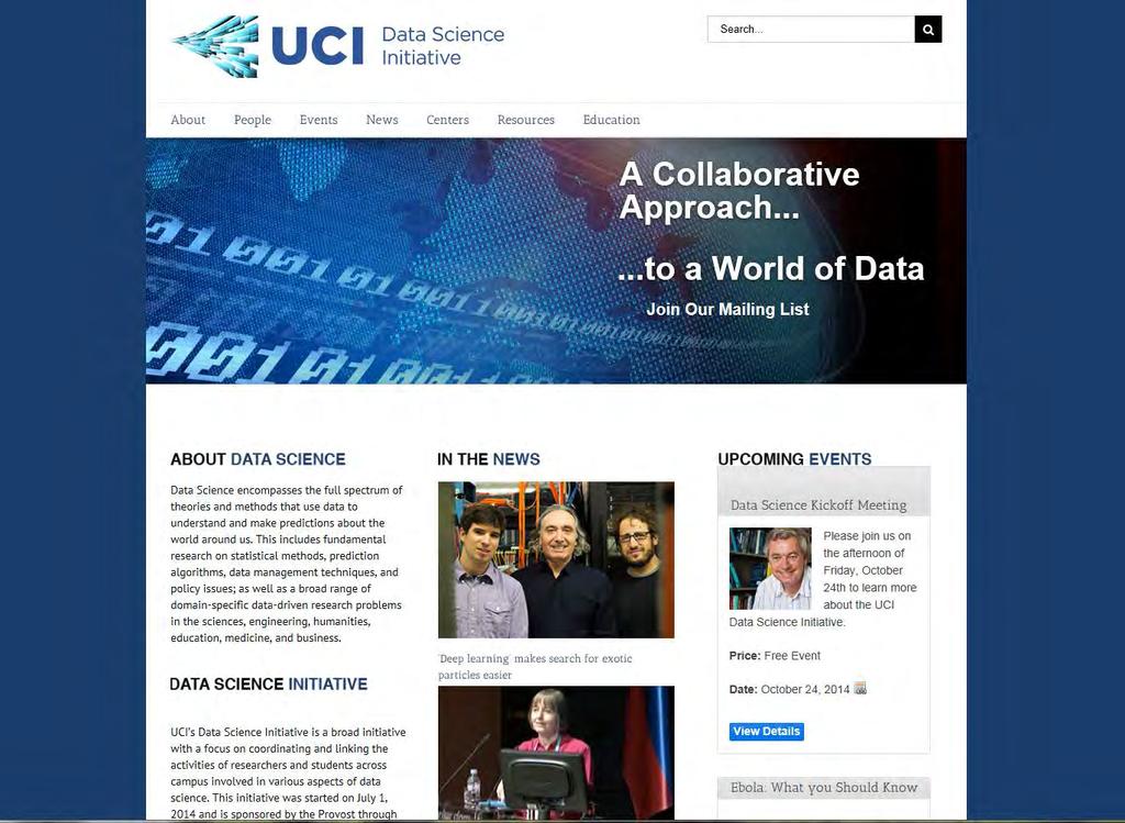 Data Science Website: http://datascience.uci.