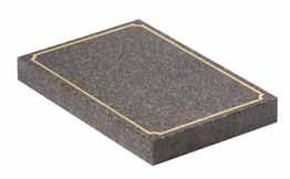 granite flat tablet 18 x 12 x 2 with 6 x