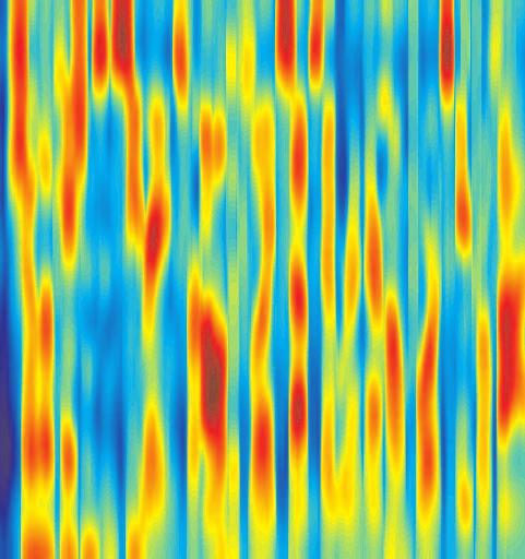 4: (a) Spectrograms of clean speech with M =, (b) with M = 2, and (c) with M = 4.