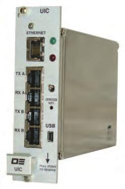 Selection of encrypted or clear transmission is made from the front panel. As well, a pushbutton is mounted to erase all encryption keys in both radio modules.