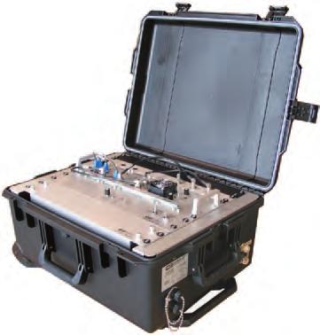 TRANSPORTABLE SYSTEMS Polyethylene Briefcase (ET-4) The Daniels Briefcase Repeater is a compact case that accommodates standard Daniels radio modules as well as an optional battery backup and