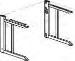 Standard Leg Standard legs attach to the ends of a stretcher and to the bottom of a worksurface. Standard legs are available in left and right versions.