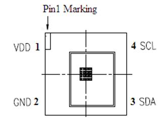 Optical ensor LTR-329L-0 Pin I/O Type ymbol Description VDD Power upply Voltage I/O Pins onfiguration Table 2 GND Ground 3 I/O D I 2 serial data.