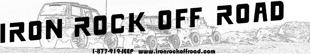 Parts Checklist: Iron Rock Logo Decal 10001 (2) Rock-Link Decal 13287 (2) ironrockoffroad.