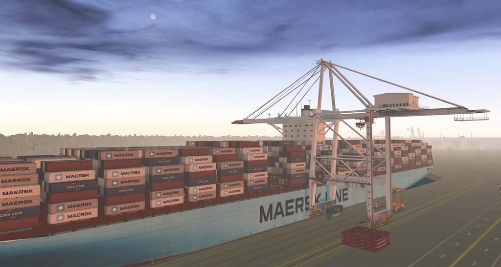 Port Equipment GlobalSim offers a complete line of port cranes and equipment