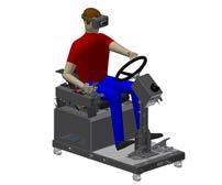 Hi-fidelity VR training with authentic controls, Steering and Pedals. 6 DOF motion base available.