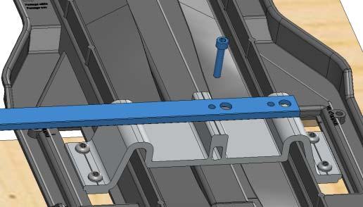 3 ) Fix the other end of the mouting tool (10) on the end bracket