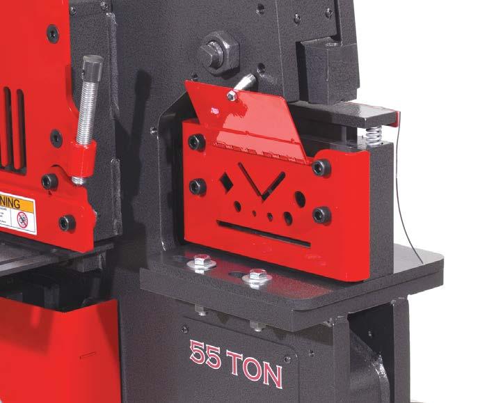 Optional Tooling - Rod Shear/Multi-Shear Install the bump-die assembly: 1. Remove all tooling and guarding from the appropriate open, punch or open cavity 2.