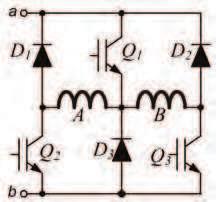 Characteristics of active type of two capacitors separated to DC-link C.