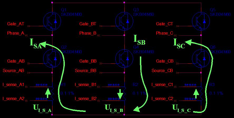 Shunt resistors voltage