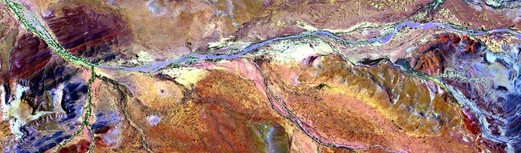 Remote sensing images Spectral resolution /Hyperspectral 5m HyMap hyperspectral imagery from the Willouran ranges in South Australia.