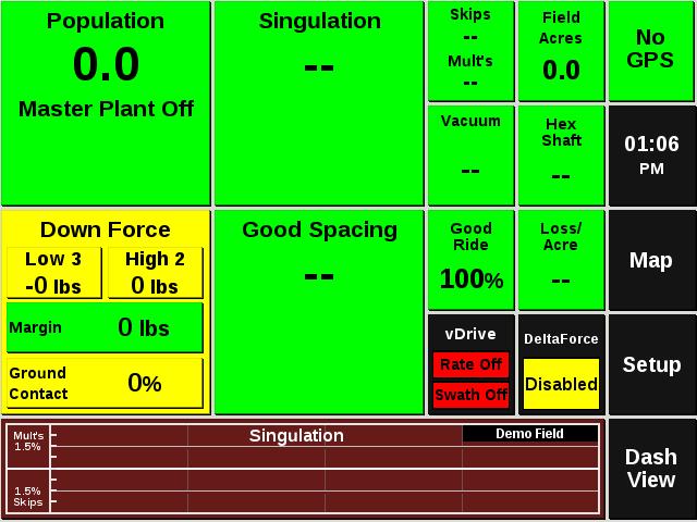 Good Ride Metric Good Ride is of limited significance when SpeedTube is installed across the whole planter. As long as other planting metrics (spacing, SRI, ground contact, etc.