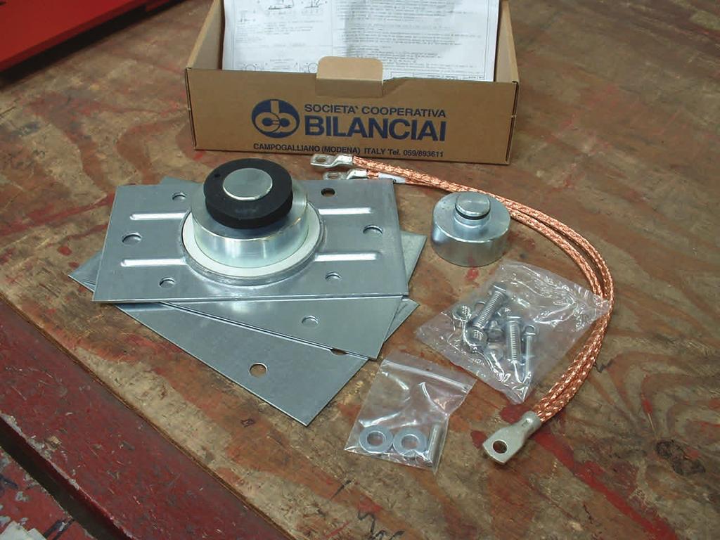 For each load cell in the scale, a load cell mount kit will be provided.