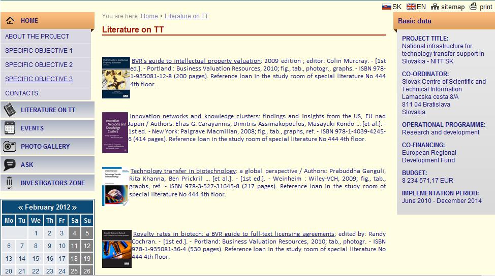 Literature on TT (books, DVDs) purchased from the NITT SK project payment-free