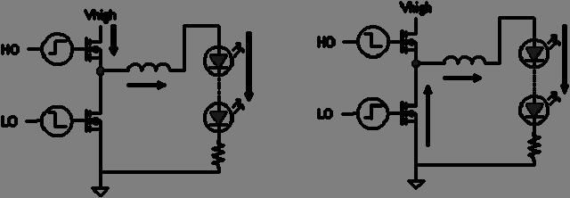An on-board dv/dt filter has also been used to ignore erroneous transitioning. Once the supply to the IC reaches V CCUV+, the output is held high and the output low for a predetermined period of time.