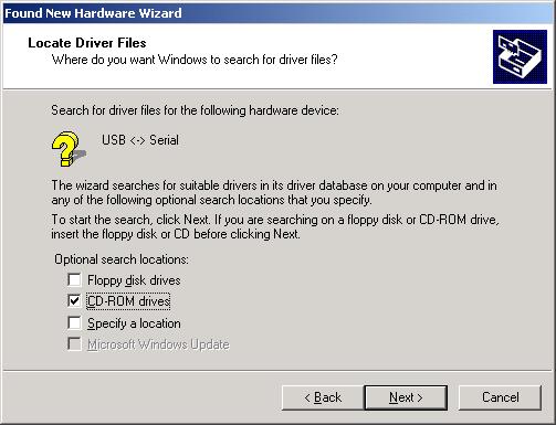 DRIVER INSTALLATION 17 eselect Search for a suitable