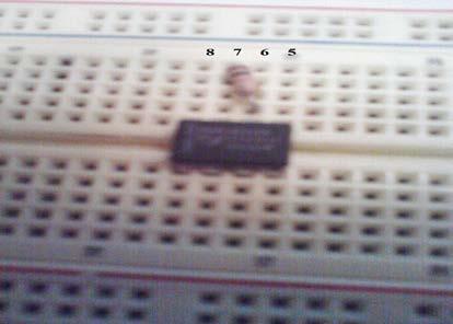Mount your IC555 on the other breadboard.