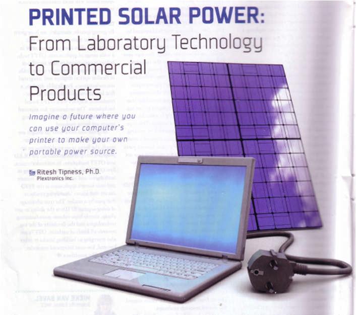 Photovoltaics Provide Plentiful, Clean Energy Printed