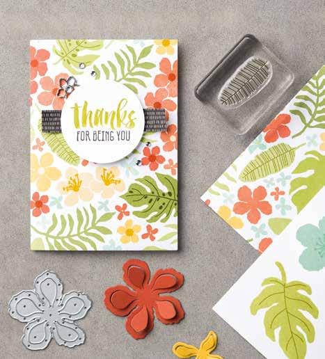 stamping on it with the coordinating Botanical Blooms Stamp Set