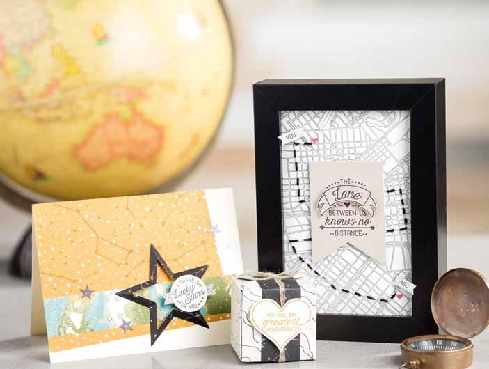 Going Places Explore trendy, masculine textures with travel-inspired designs You Can Make It Going Global Stamp Set» p. 39 Wood-mount 140745 $47.00 aud $57.