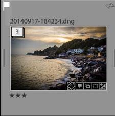 Photos marked as rejects show in the Grid view as dimmed photos, so it s easy to check that you ve marked the right ones.