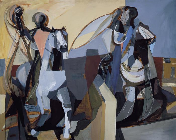 CHANNING PEAKE (1910-1989) Two Ropers,