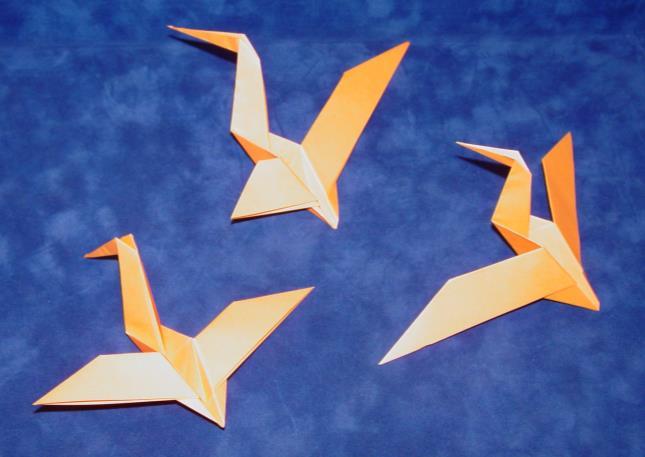Russell Figure 4: Wild Geese from Equilateral, Isosceles, and Scale Triangles.