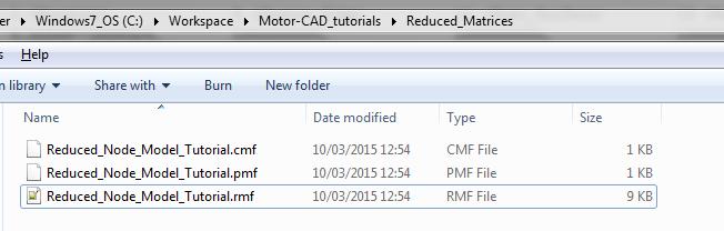 Once we choose the file location we get 3 files: The files correspond to:.cmf; capacitance..pmf; power (losses).