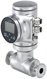 SAW-Flowmeter No parts in the measurement tube 28-04 Conform to hygienic requirements Ideal for low conductivity or non conductive liquids Digital communication Type 8098 can be combined with.