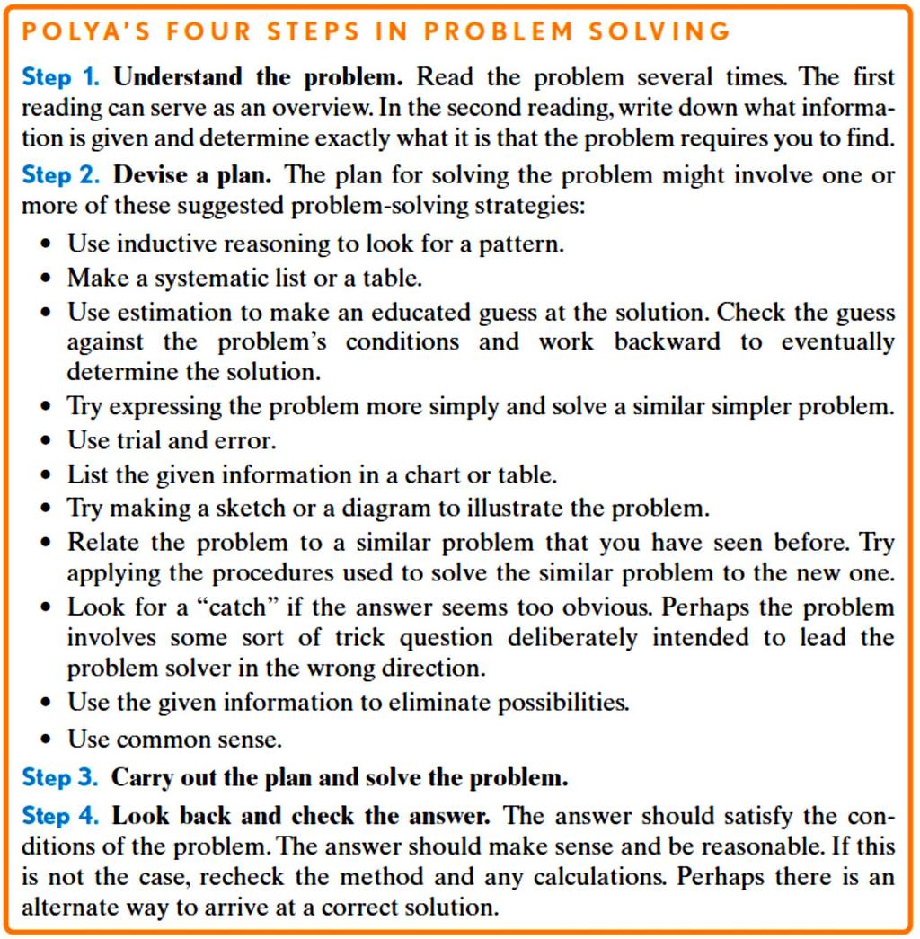 MGF 1106 1.3 Problem Solving Four Step Process Example 1 It takes you four minutes to read a page in a book.