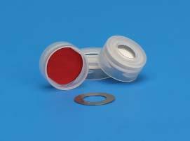 Closures Poly Crimp Seals - Patented The Finneran patented polypropylene Poly Crimp TM seal fits virtually any 12x32mm sample vial with a crimp style finish.