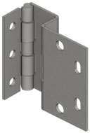 The hinges are available in black powder coat, chrome plated stainless steel finishes.