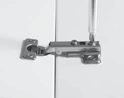Tighten the connecting screw. Adjusting System A +/- 2.