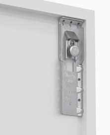 Leva 740 Concealed wall hanging bracket fastened to the back of the cabinet 2 fixing options: with Ø10 dowels or