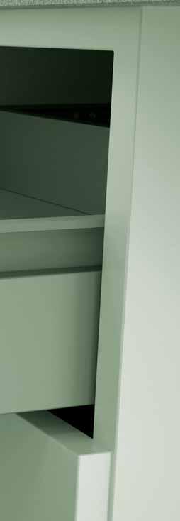 Affordable double wall drawer system Innovative, practical and versatile Double wall drawer solution SlowMotion Zeta integrated Unibox Uniset is the long-standing affordable single wall drawer system